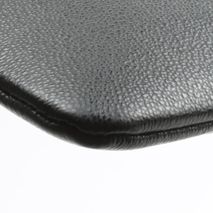 BURBERRY Embossed Leather Pouch - Black