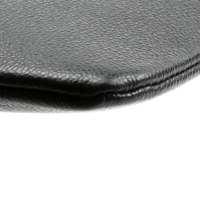 BURBERRY Embossed Leather Pouch - Black