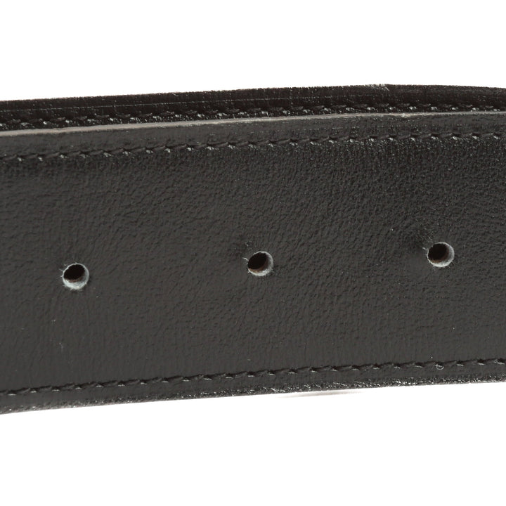 Top quality Hermes 38MM Veau/Togo Leather Strap Black & Grey with Constance 38MM Silver Buckle