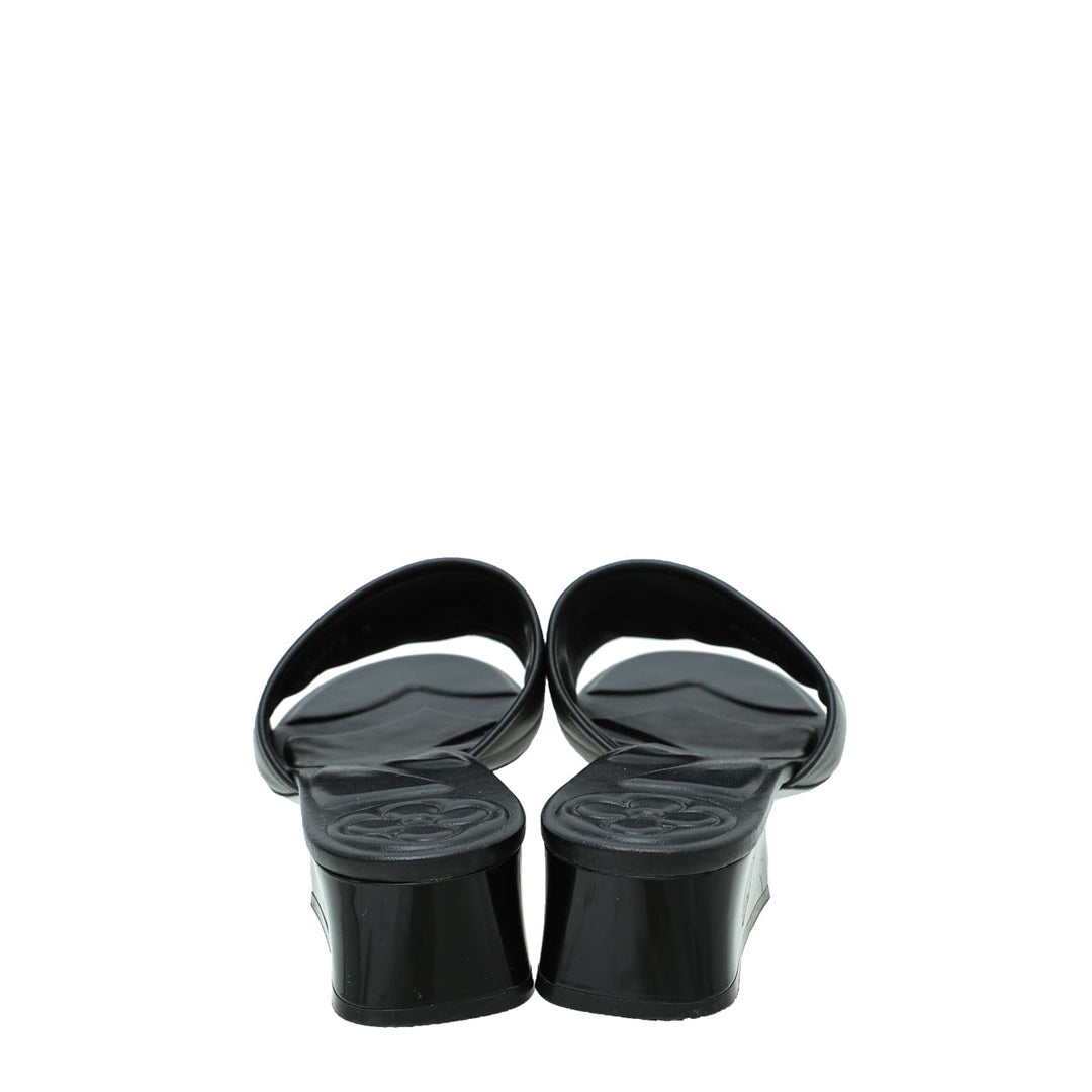 Louis Vuitton Black Magnetic Mules 40