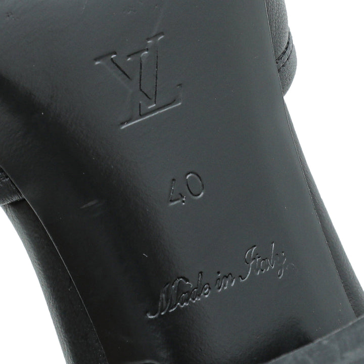 Louis Vuitton Black Magnetic Mules 40