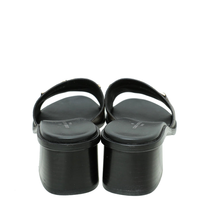 Louis Vuitton Monogram Lock It Mules 37.5
