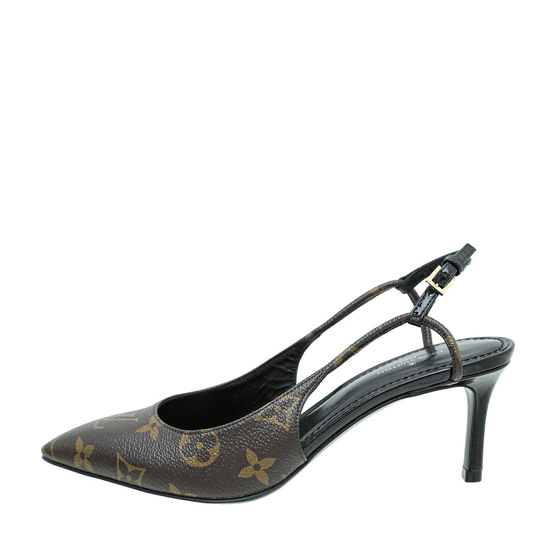 Louis Vuitton Monogram Slingback Pump 35.5