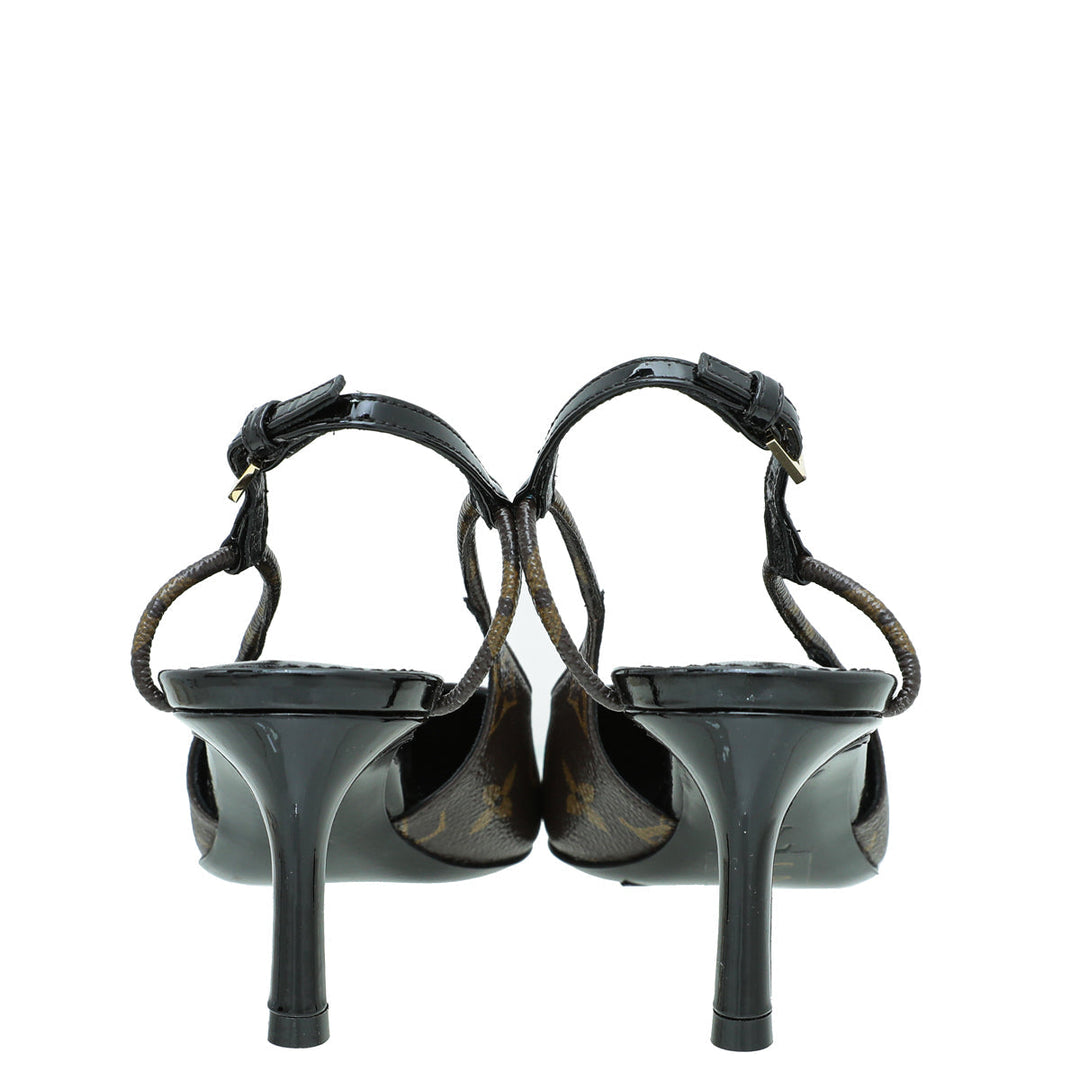 Louis Vuitton Monogram Slingback Pump 35.5