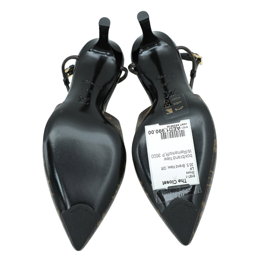 Louis Vuitton Monogram Slingback Pump 35.5