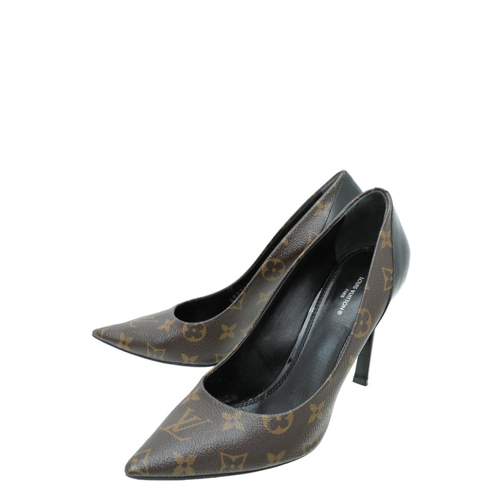 Louis Vuitton Monogram Black Cherie Pump 40