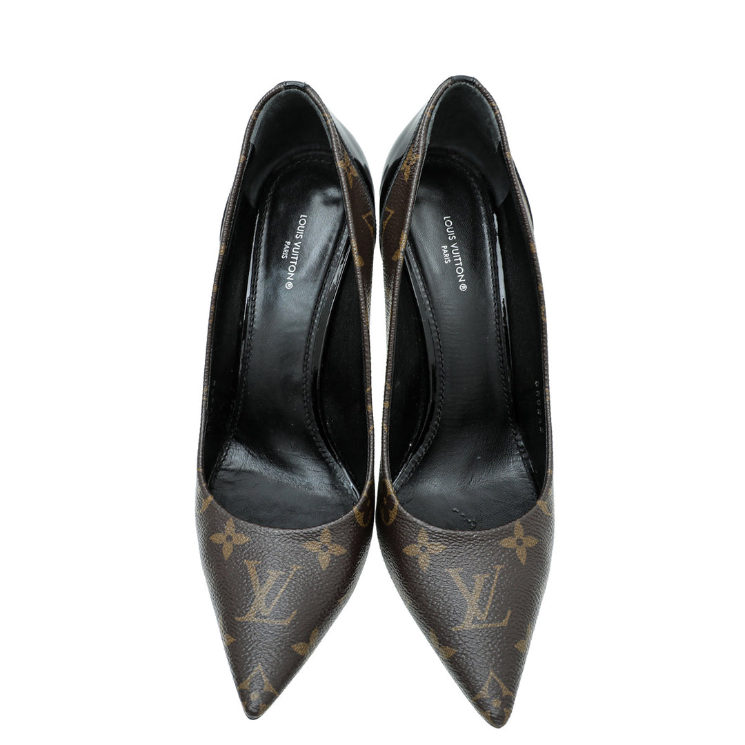 Louis Vuitton Monogram Black Cherie Pump 40