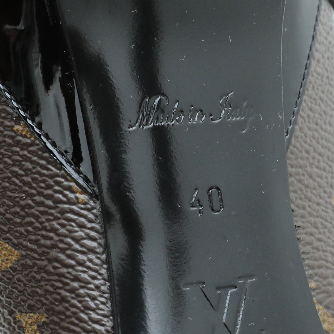 Louis Vuitton Monogram Black Cherie Pump 40