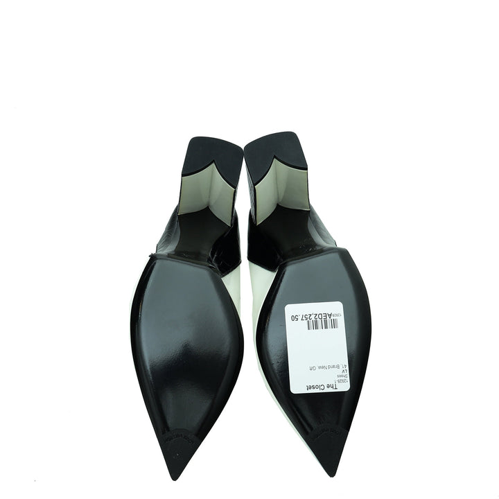Louis Vuitton Bicolor Matchmake Calfskin Croco Embossed Pumps 41