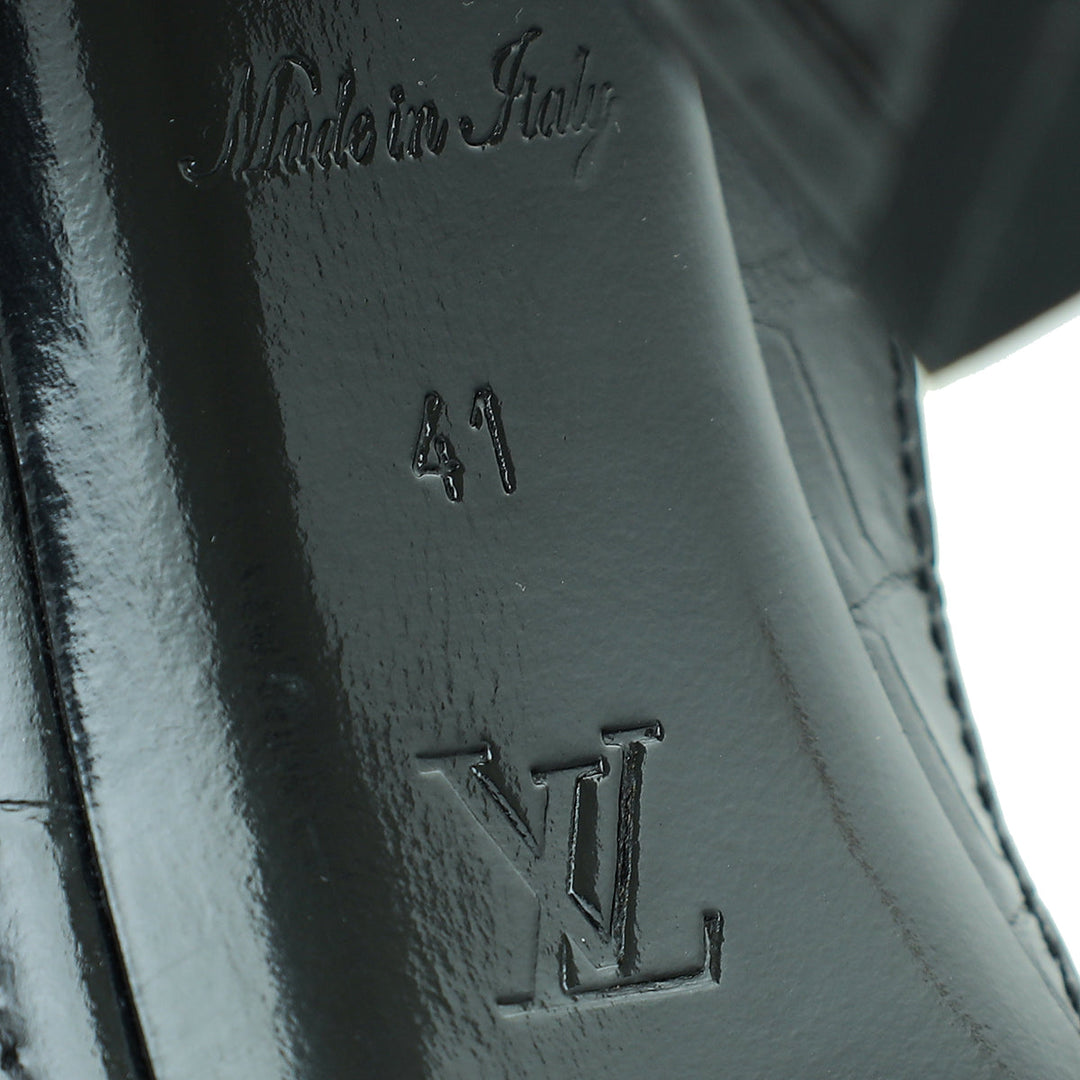 Louis Vuitton Bicolor Matchmake Calfskin Croco Embossed Pumps 41