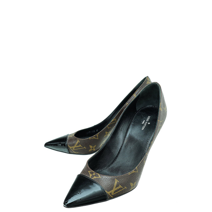 Louis Vuitton Monogram Cap Toe Fetish Pump 36.5
