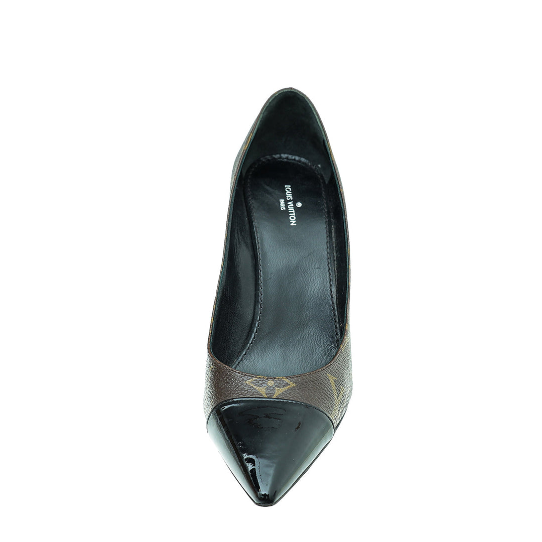 Louis Vuitton Monogram Cap Toe Fetish Pump 36.5