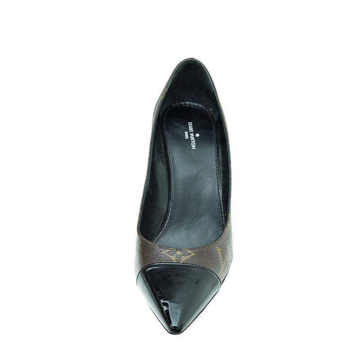 Louis Vuitton Monogram Cap Toe Fetish Pump 36.5