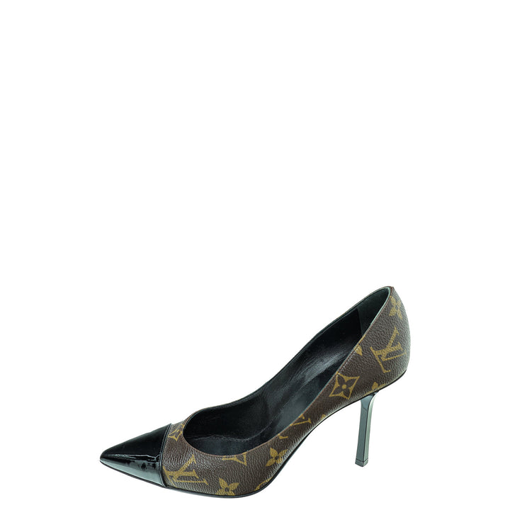 Louis Vuitton Monogram Cap Toe Fetish Pump 36.5