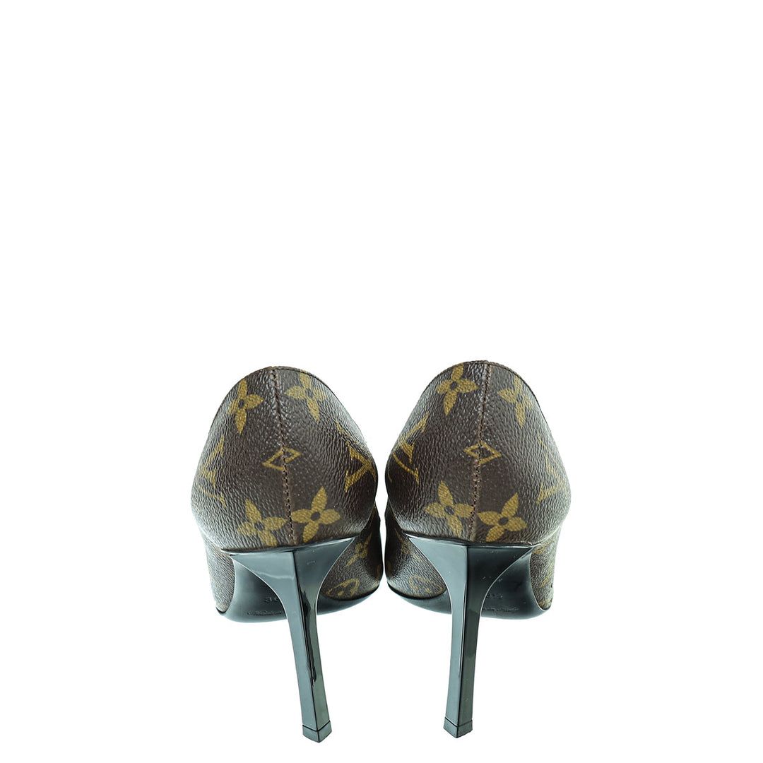 Louis Vuitton Monogram Cap Toe Fetish Pump 36.5