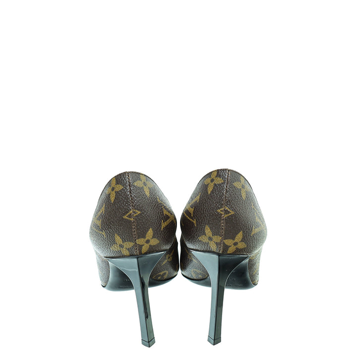 Louis Vuitton Monogram Cap Toe Fetish Pump 36.5