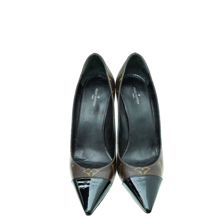 Louis Vuitton Monogram Cap Toe Fetish Pump 36.5
