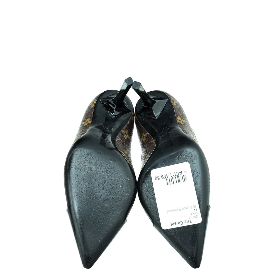 Louis Vuitton Monogram Cap Toe Fetish Pump 36.5