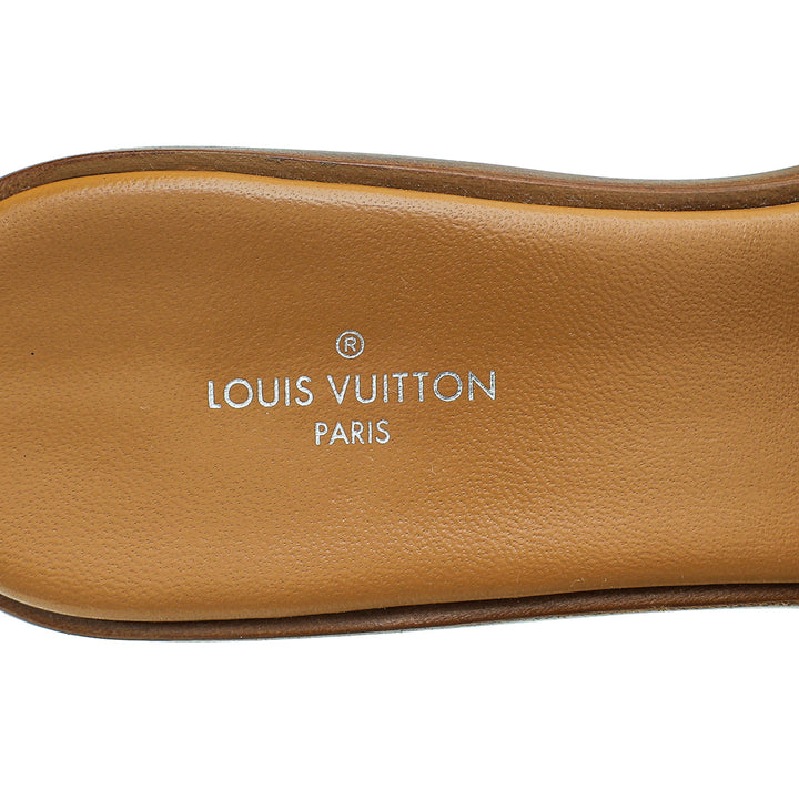 Louis Vuitton Cognac Lock It Mule 36