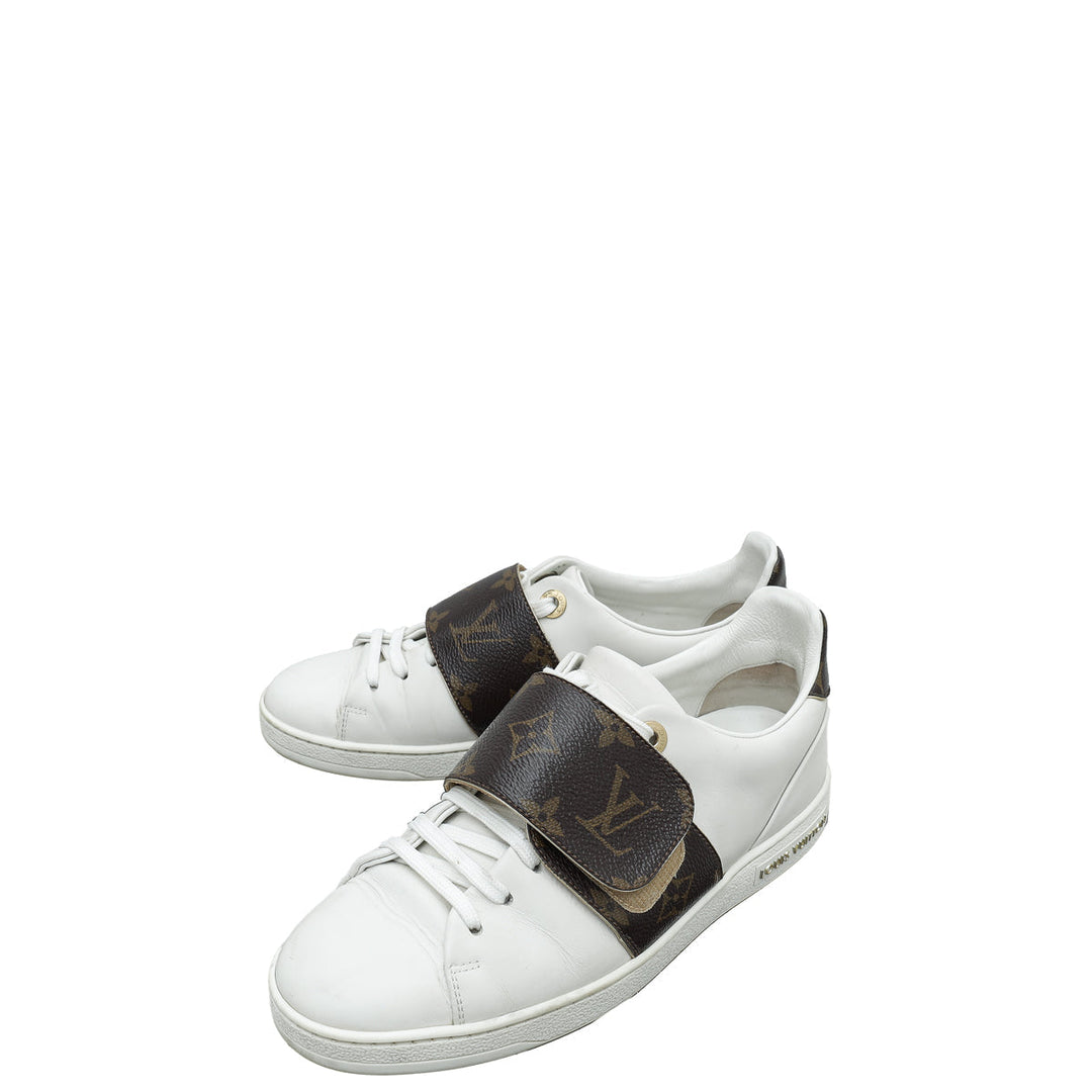 Louis Vuitton White Monogram Frontrow Sneaker 36