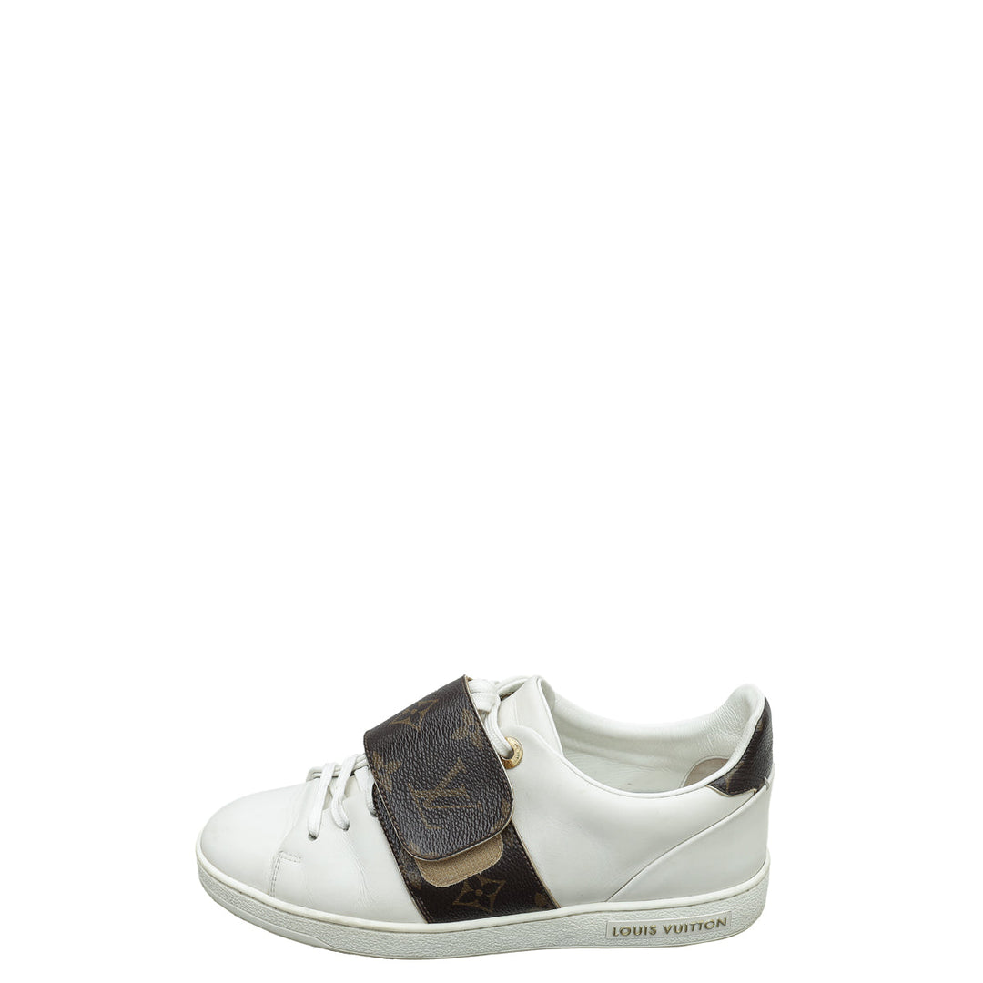 Louis Vuitton White Monogram Frontrow Sneaker 36