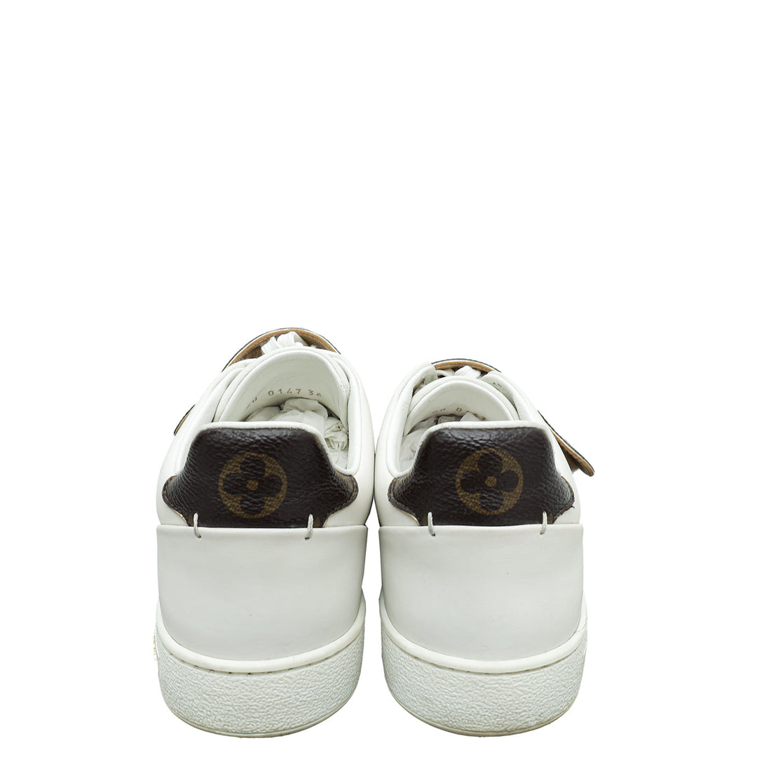 Louis Vuitton White Monogram Frontrow Sneaker 36