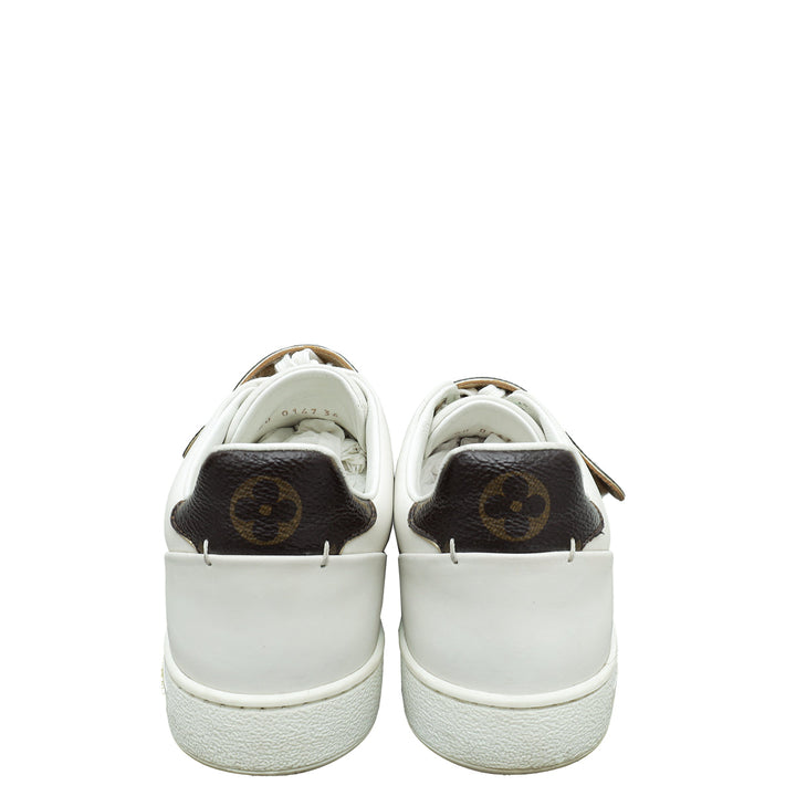 Louis Vuitton White Monogram Frontrow Sneaker 36