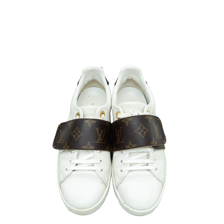 Louis Vuitton White Monogram Frontrow Sneaker 36