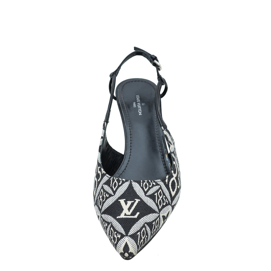 Louis Vuitton Bicolor Since 1854 Monogram Cherie Slingback 36