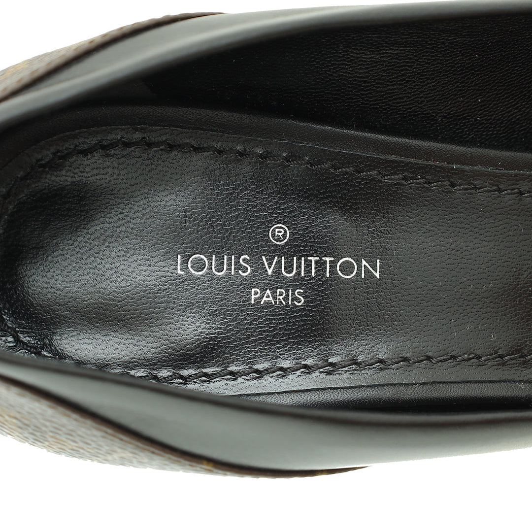 Louis Vuitton Monogram Black Matchmake Pump 37.5
