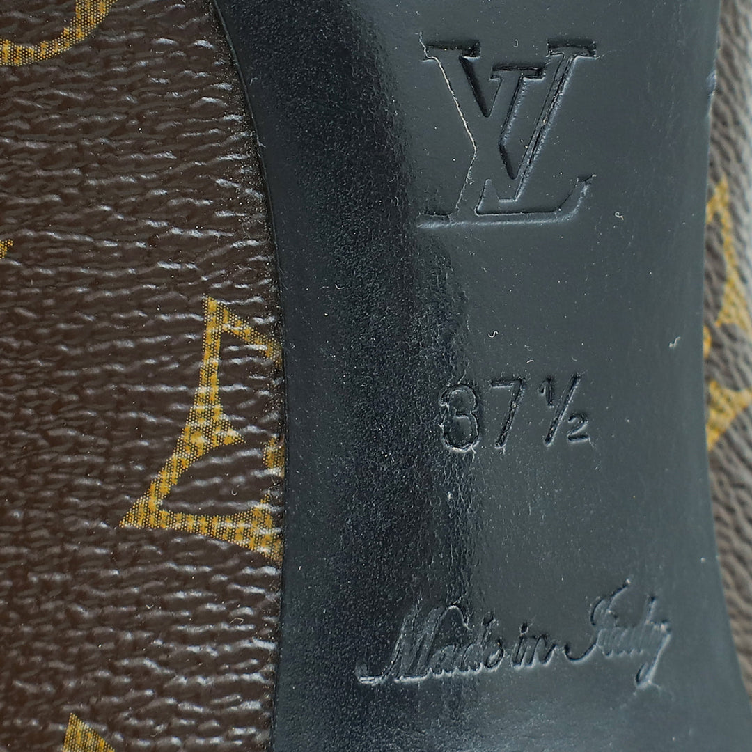 Louis Vuitton Monogram Black Cherie Pump 37.5