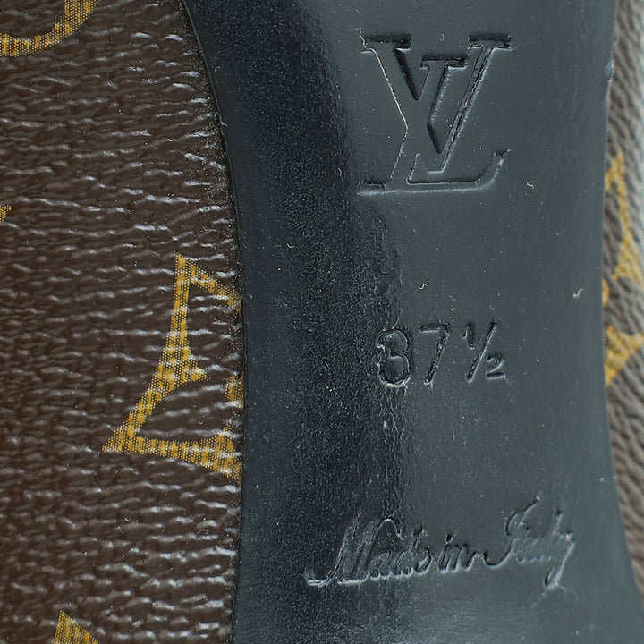 Louis Vuitton Monogram Black Cherie Pump 37.5