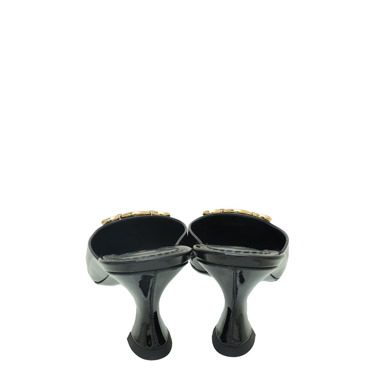 Louis Vuitton Black Rotary Mule 37