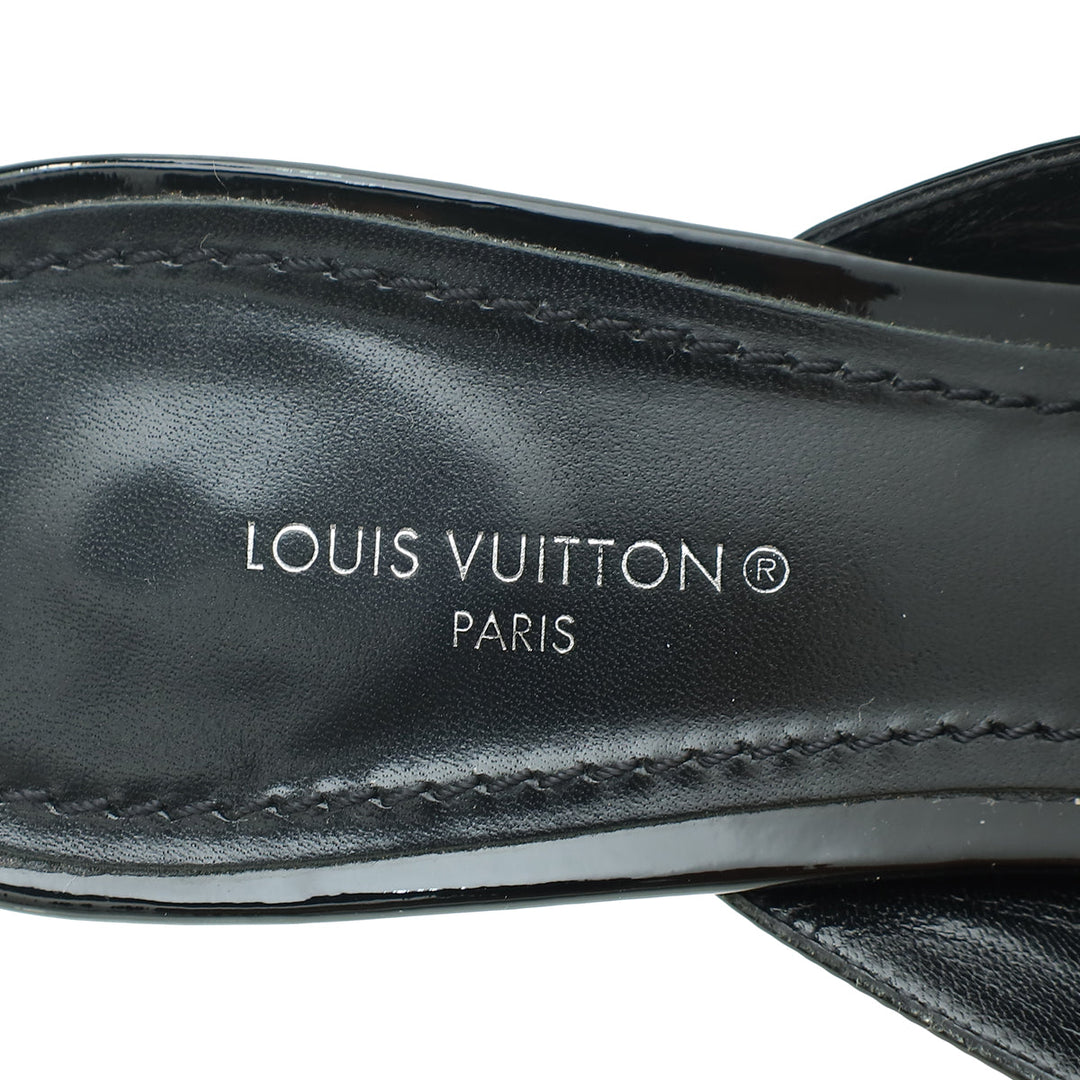 Louis Vuitton Black Rotary Mule 37