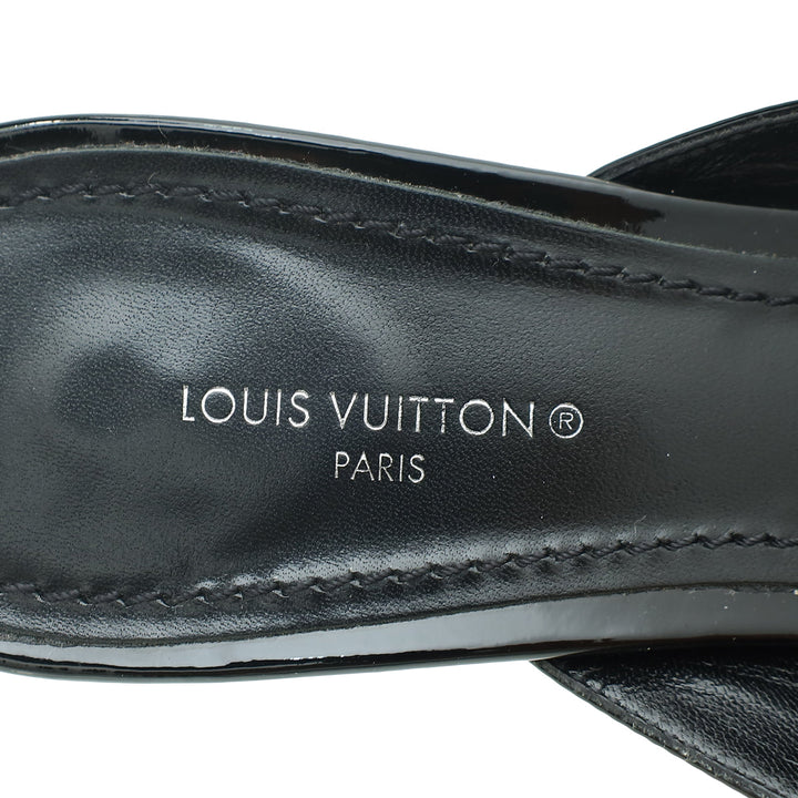 Louis Vuitton Black Rotary Mule 37