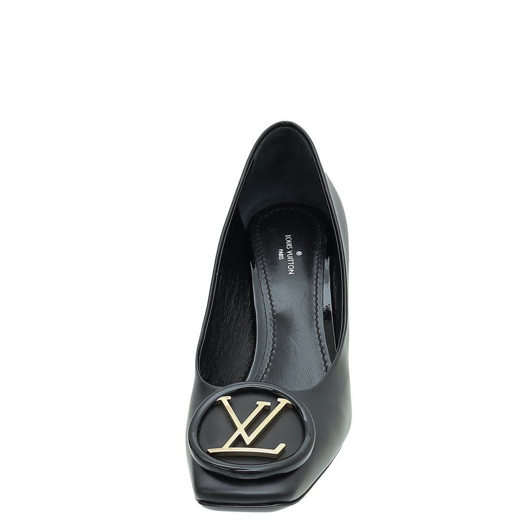 Louis Vuitton Black Madeleine Pumps 37