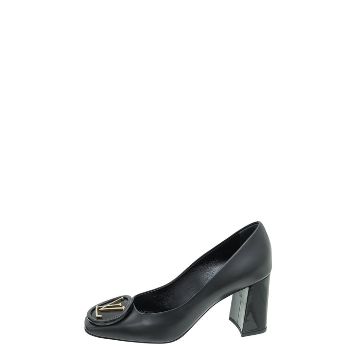 Louis Vuitton Black Madeleine Pumps 37