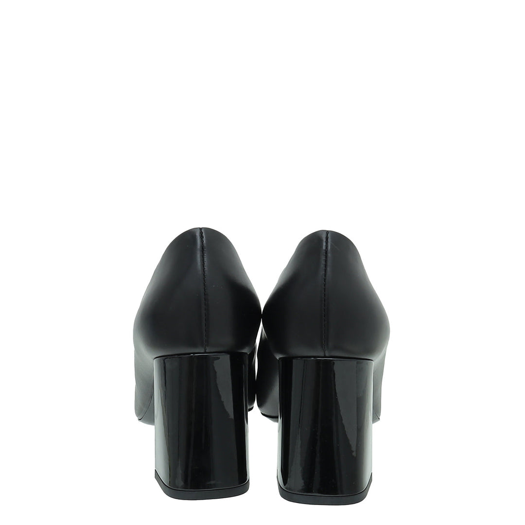 Louis Vuitton Black Madeleine Pumps 37