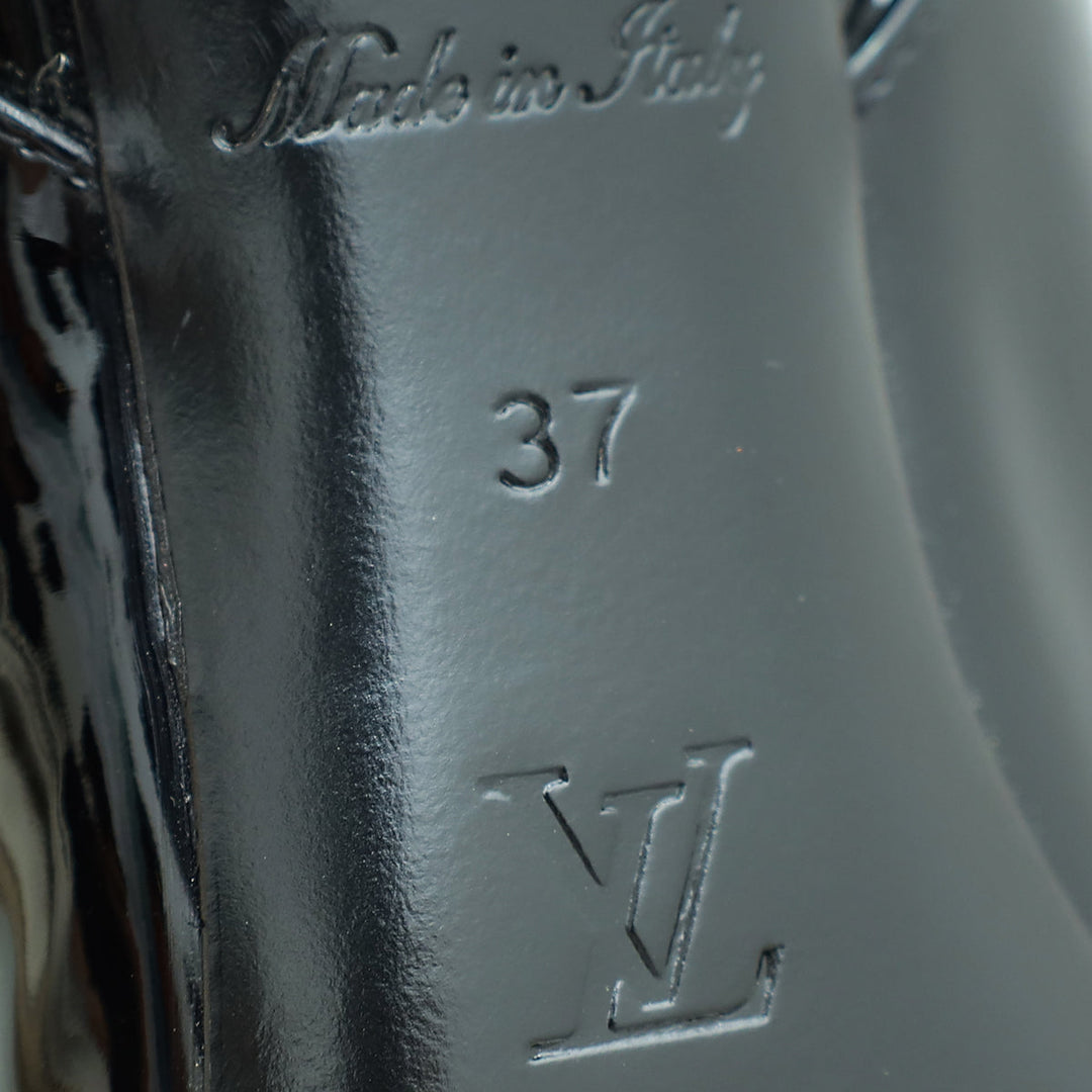 Louis Vuitton Black Vernis Insider Slingback Pump 37
