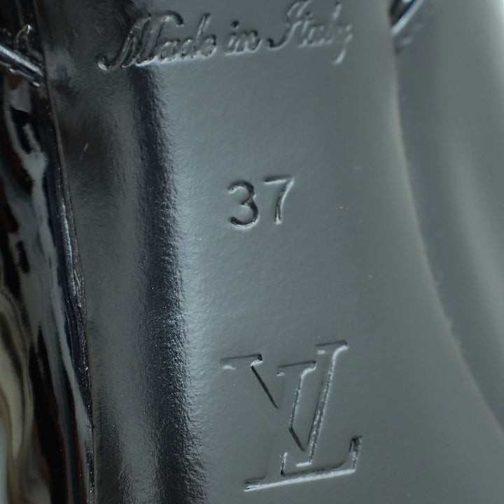 Louis Vuitton Black Vernis Insider Slingback Pump 37