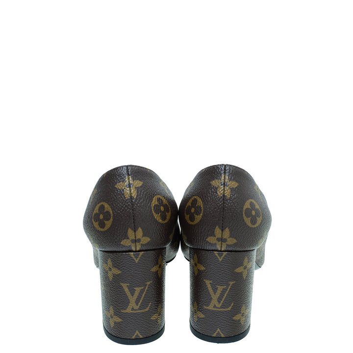 Louis Vuitton Brown Monogram Madeleine Pumps 38.5