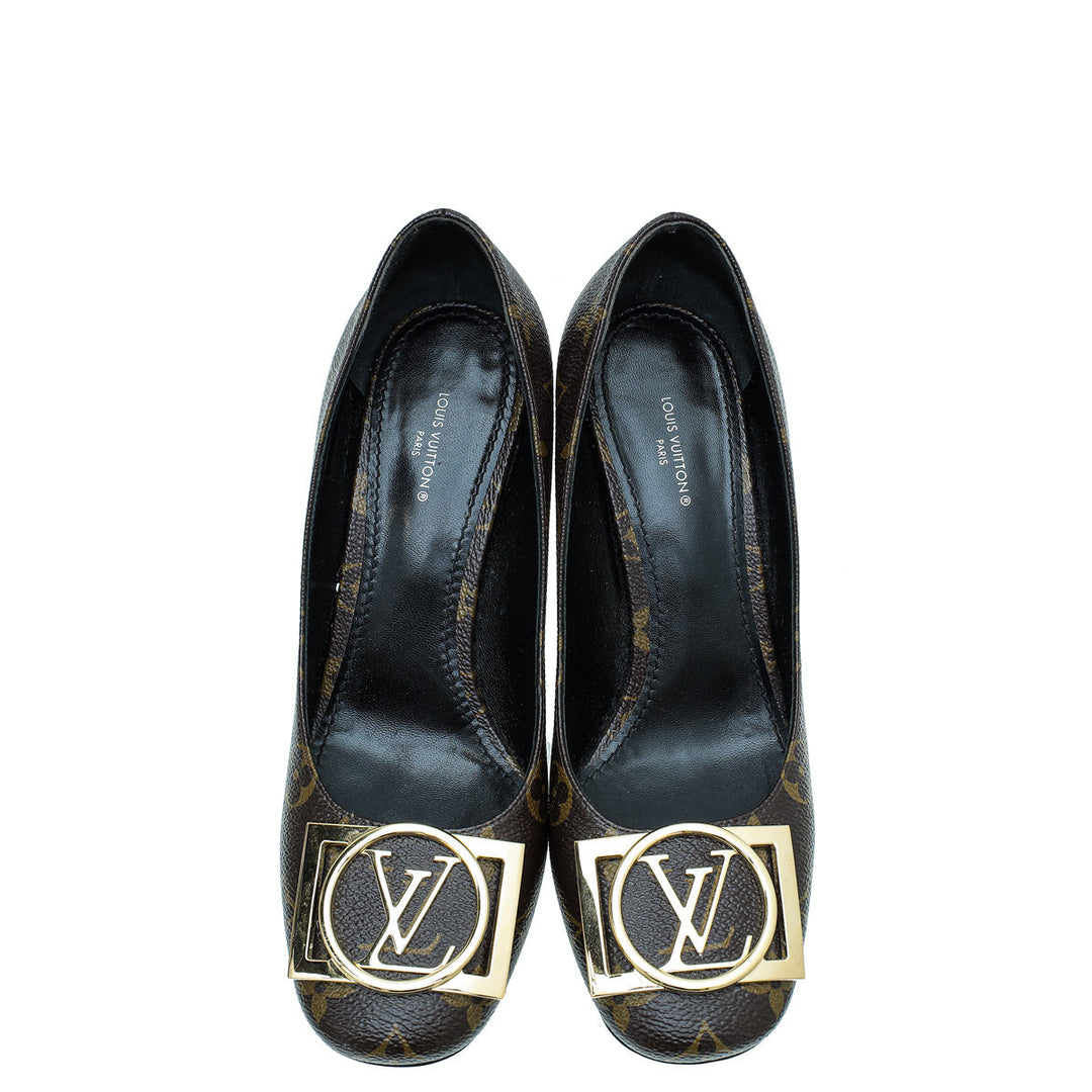 Louis Vuitton Brown Monogram Madeleine Pumps 38.5