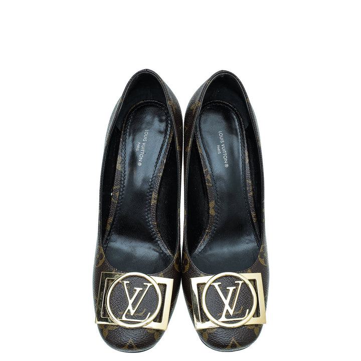 Louis Vuitton Brown Monogram Madeleine Pumps 38.5