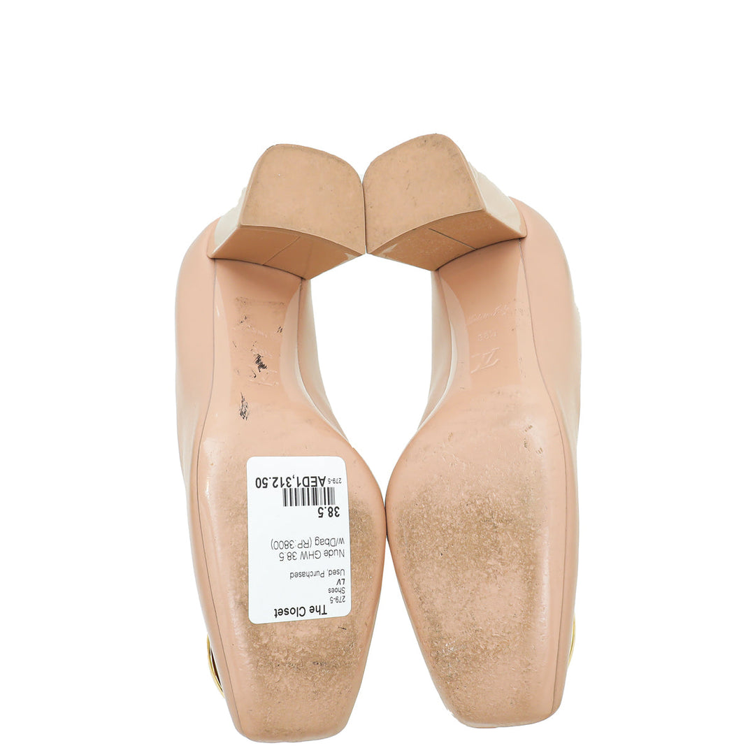 Louis Vuitton Nude Madeleine Pumps 38.5