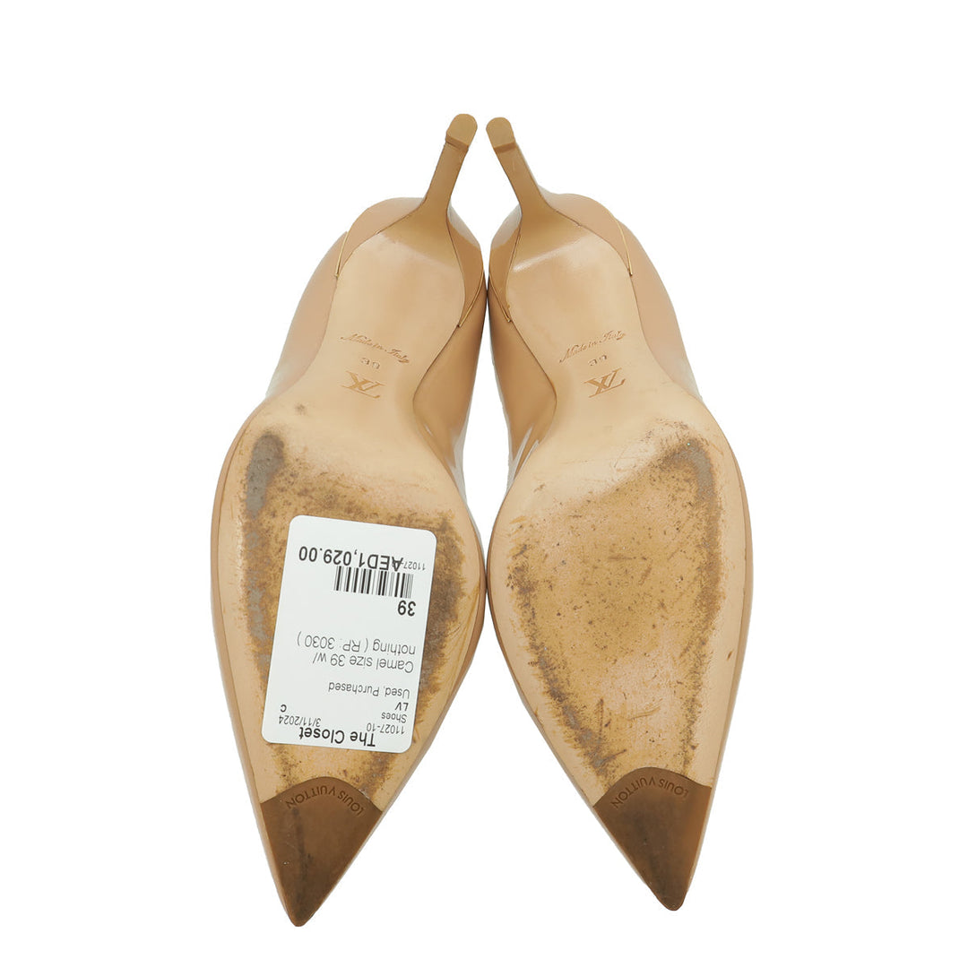 Louis Vuitton Camel Eyeline Pumps 39