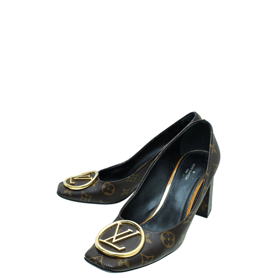 Louis Vuitton Brown Monogram Madeleine Pumps 39