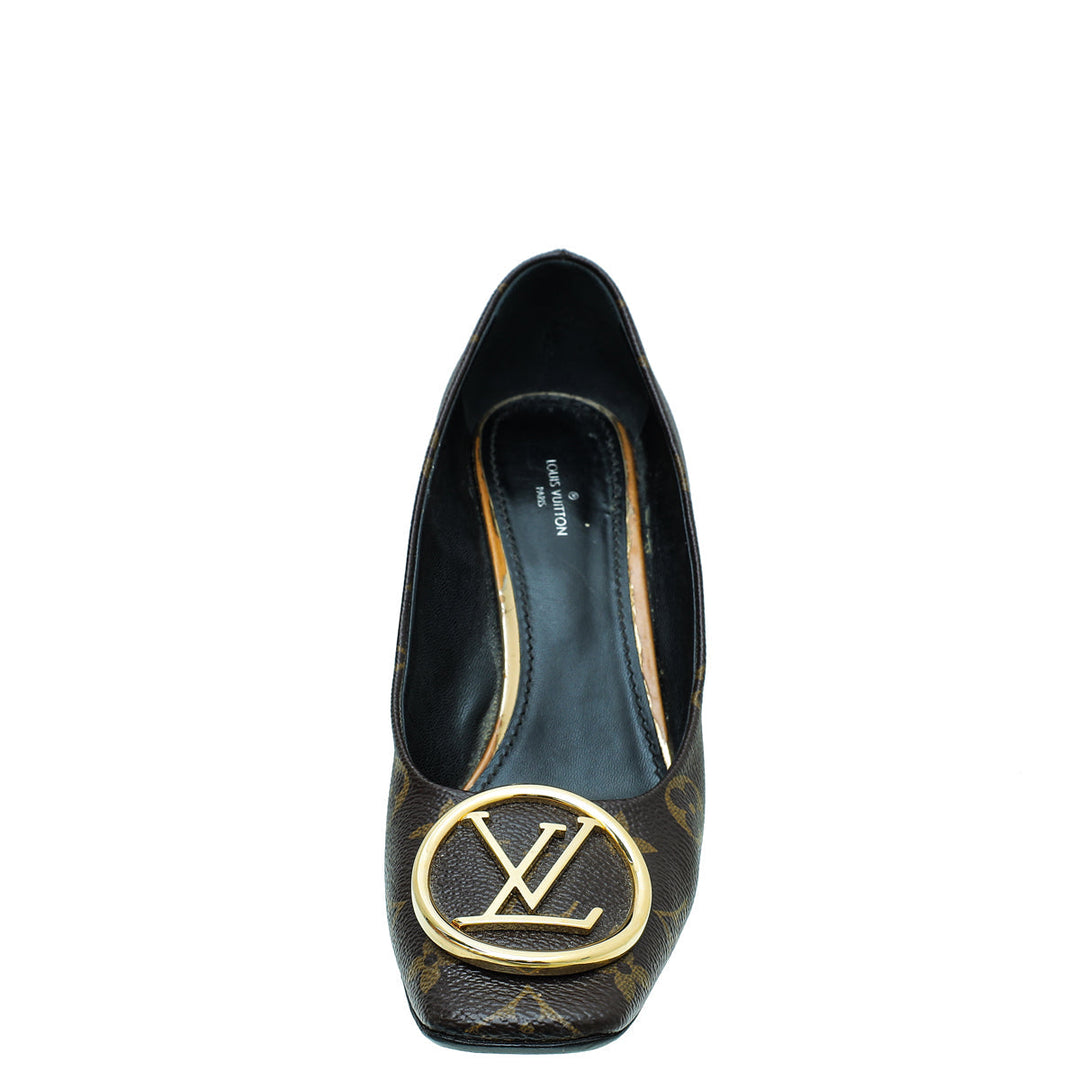 Louis Vuitton Brown Monogram Madeleine Pumps 39