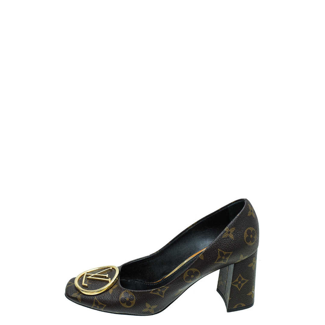 Louis Vuitton Brown Monogram Madeleine Pumps 39