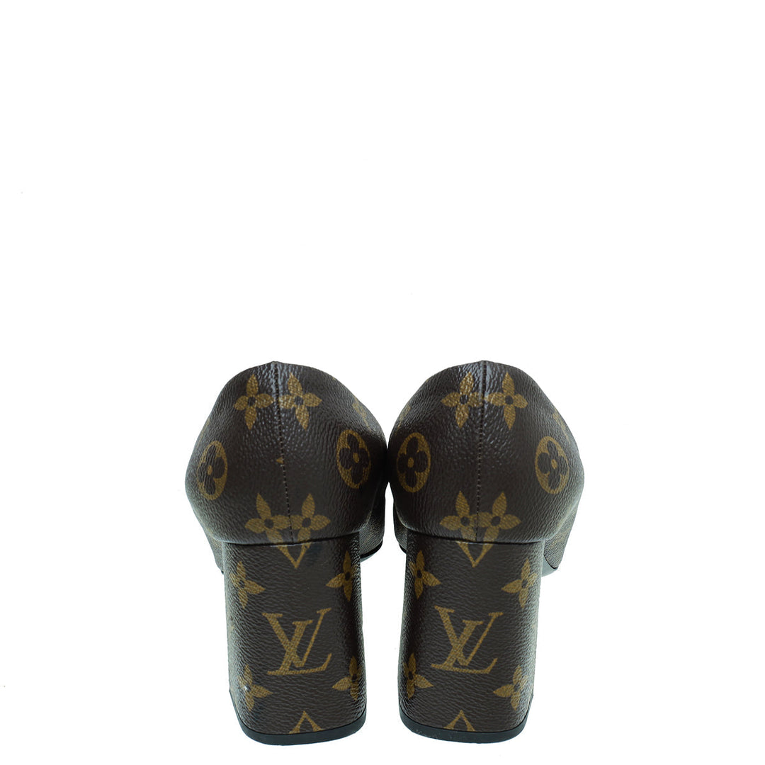 Louis Vuitton Brown Monogram Madeleine Pumps 39
