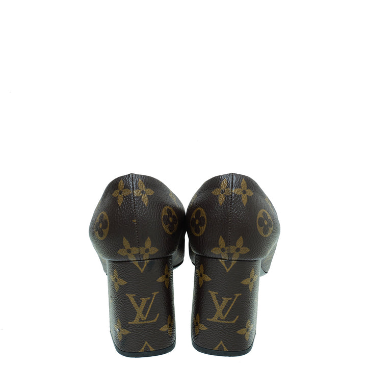 Louis Vuitton Brown Monogram Madeleine Pumps 39